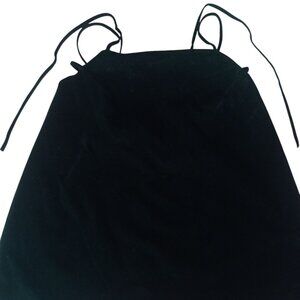 Black spaghetti strap camisole with a loose fit